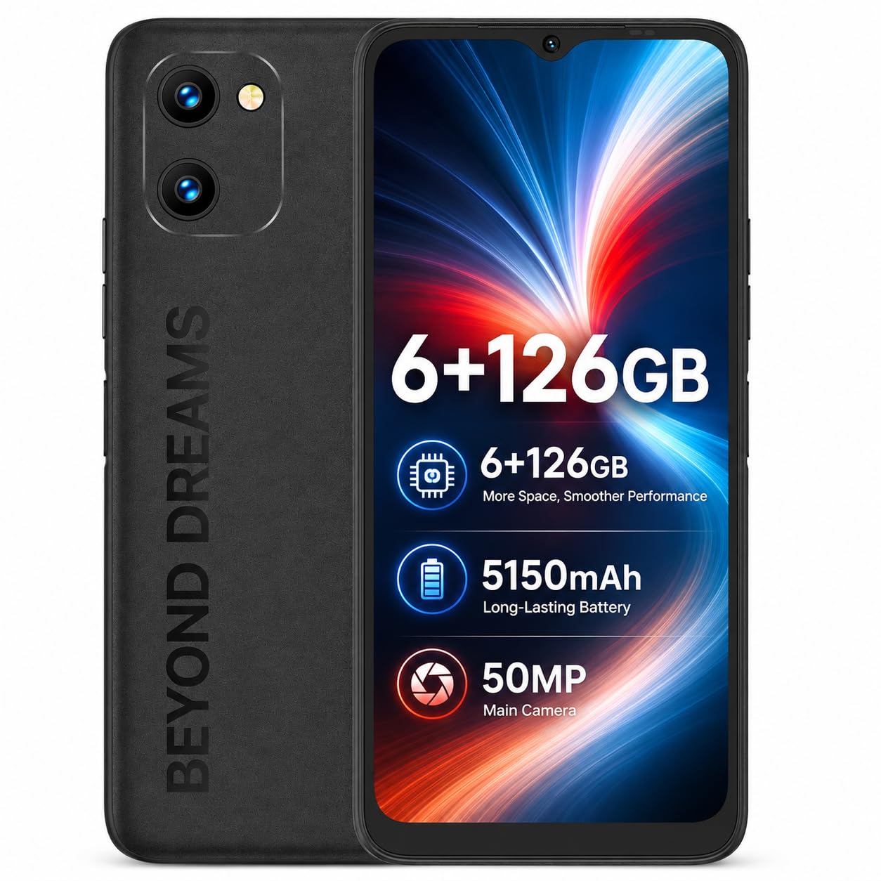Amazon.com: UMIDIGI 6.5-inch Unlocked Smartphone,6+126GB, 5150mAh
