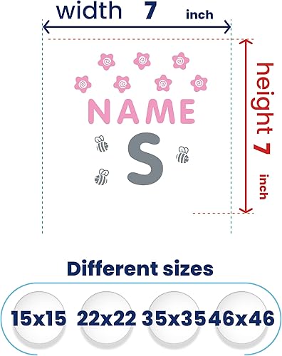 Miniatura 18 de Calcomanías de pared personalizadas con nombre de hojas de pájaros animados para niños, calcomanías de pared personalizadas para habitación de niñas