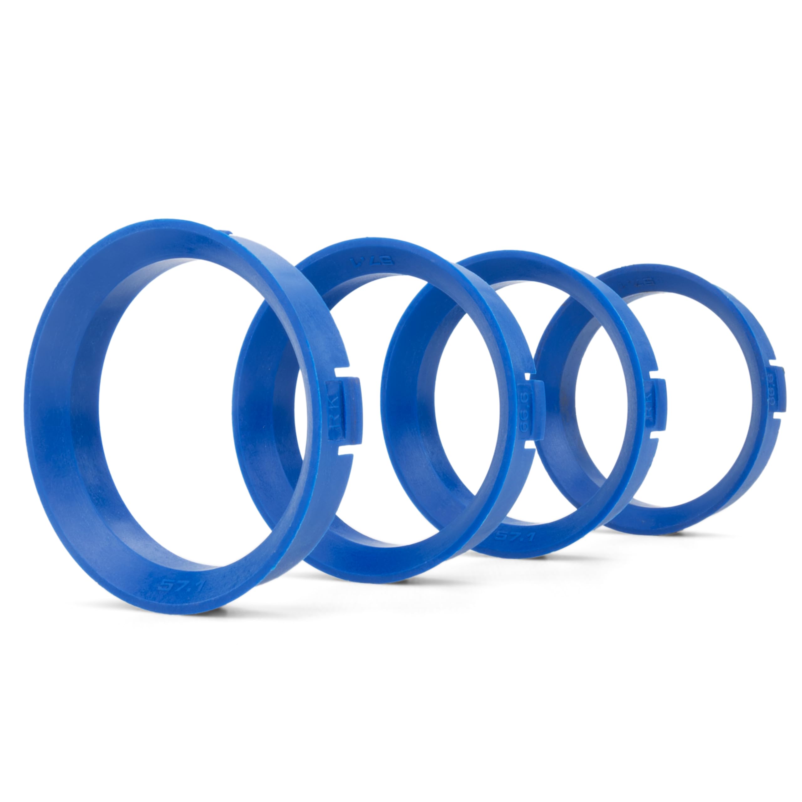 4 x centreerringen diameter: buiten 57,1 mm binnen 56,1 mm
