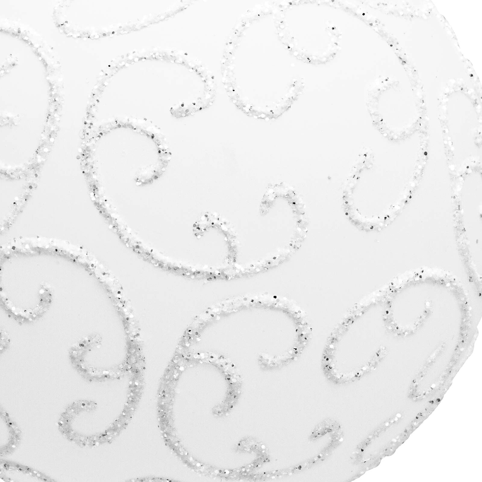 SIKORA Highlights 4er Set ausgefallene Christbaumkugeln besondere Weihnachtskugel Christbaumschmuck aus Glas Weiss 8cm, Farbe | Modell:Modell Florenz Weiss, Höhe in cm:8 cm