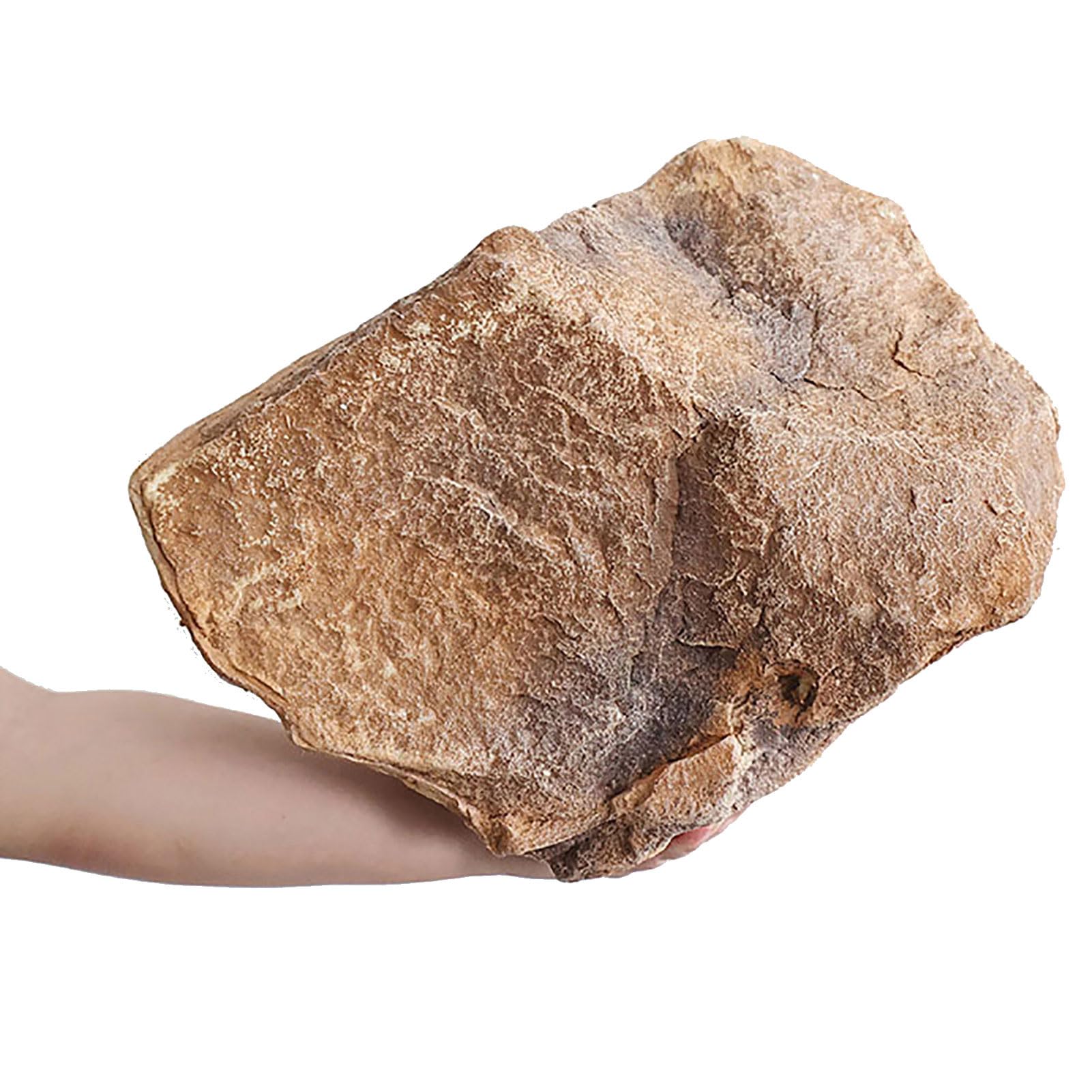 UIHECTA Fake Rocks, Artificial Fake Boulder, Well Covers Rocks, Outdoor Faux Rock Cover, PU Foam Decorative, for Gardens Shooting, Yard, Landscaping,Brown,02
