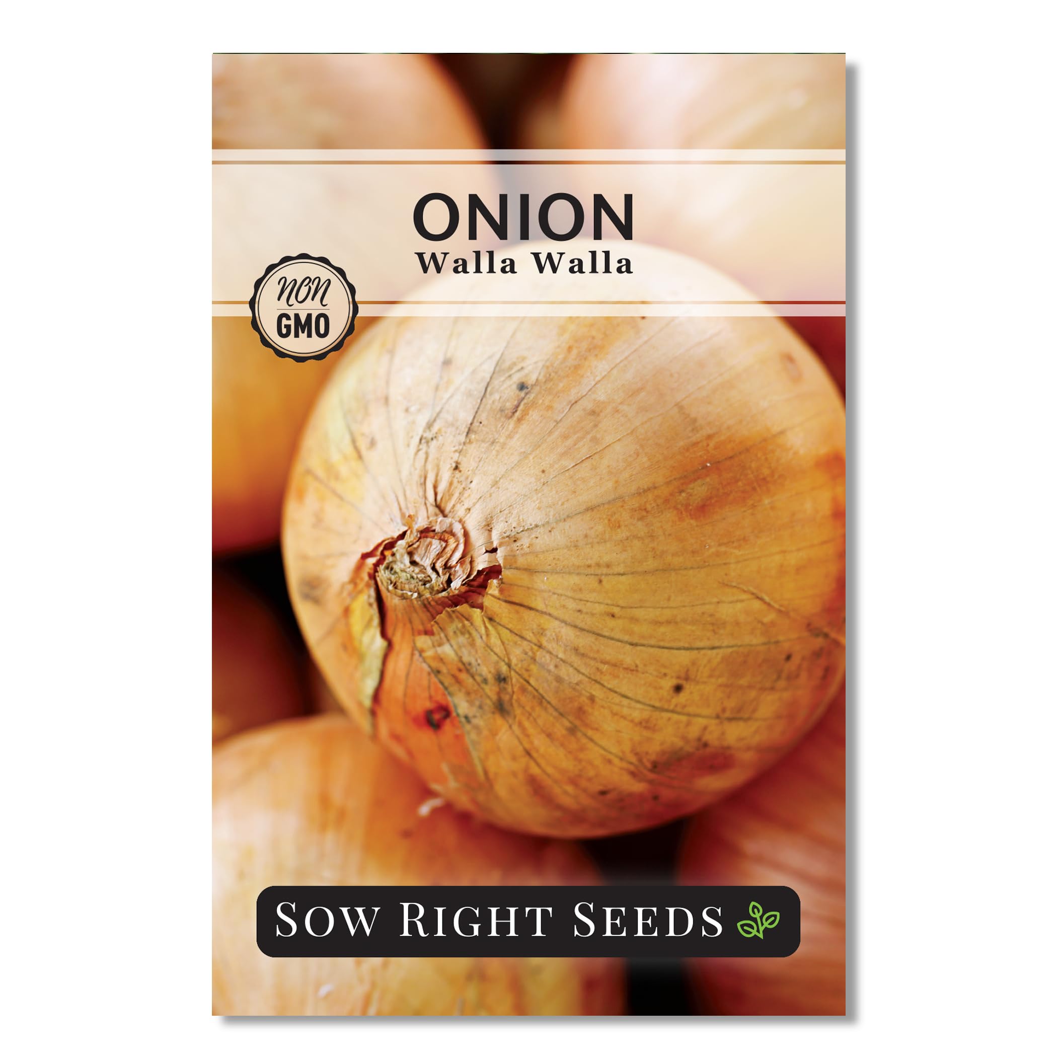 Sow Right Seeds - Walla Walla Onion Seeds for Planting - High Yield, Non-GMO Heirloom Variety - Sweet Onions Ideal for Planting in Outdoor Home