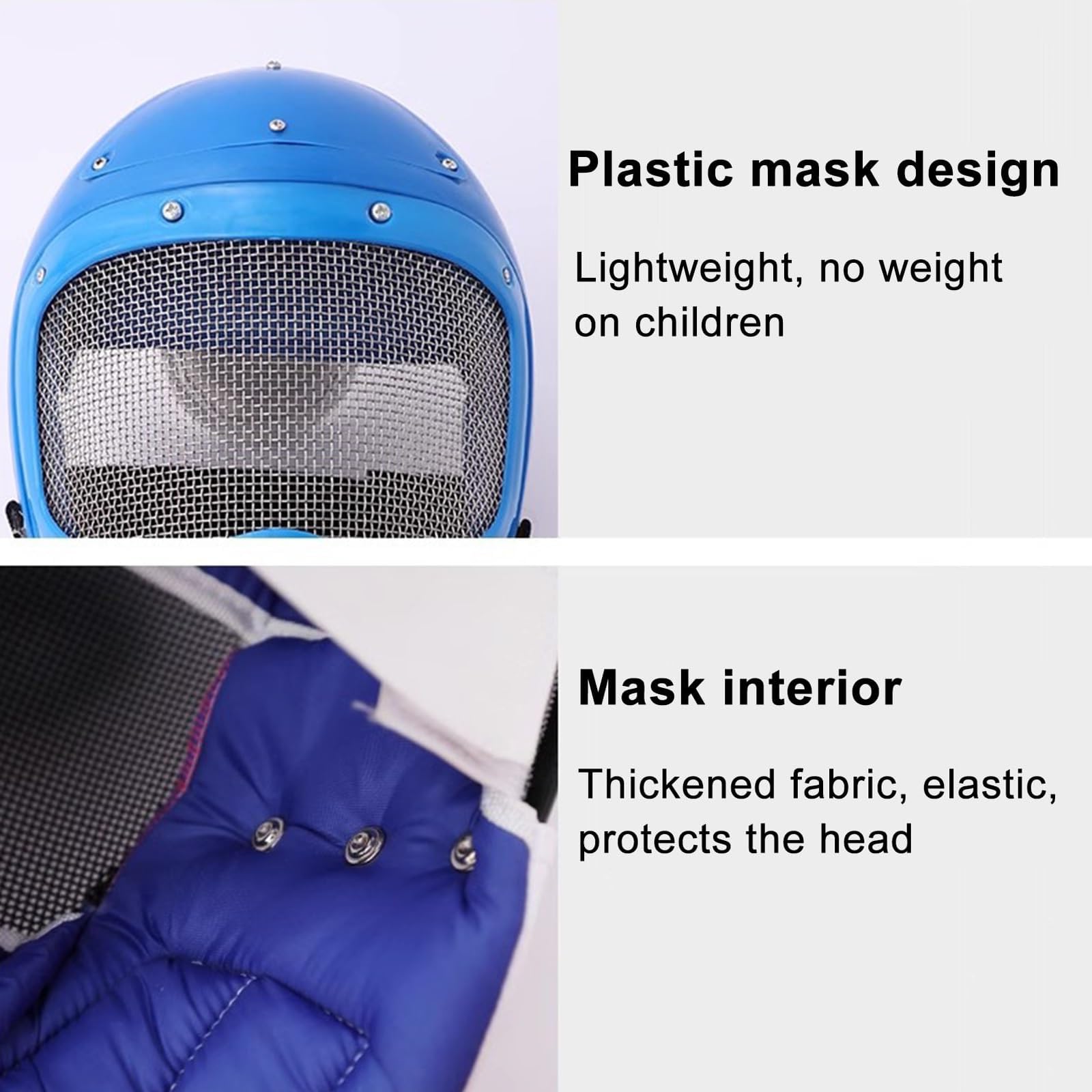 Fechtausrüstung for Das Fechttraining Von Kindern, 3-teiliges Starterset for Das Fechten, Einschließlich Biegbarem Säbel, Schutzunterhemd Und Maske, for Trainingsroutinen Von Kindern(Red)