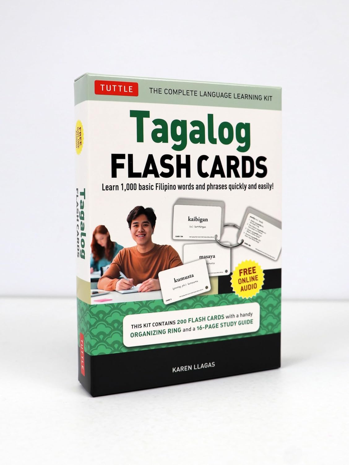 Tagalog Flash Cards Kit: Learn 1,000 Basic Filipino Words and Phrases Quick and Easily! (Free Online Audio Recordings) (Tuttle Flash Cards)