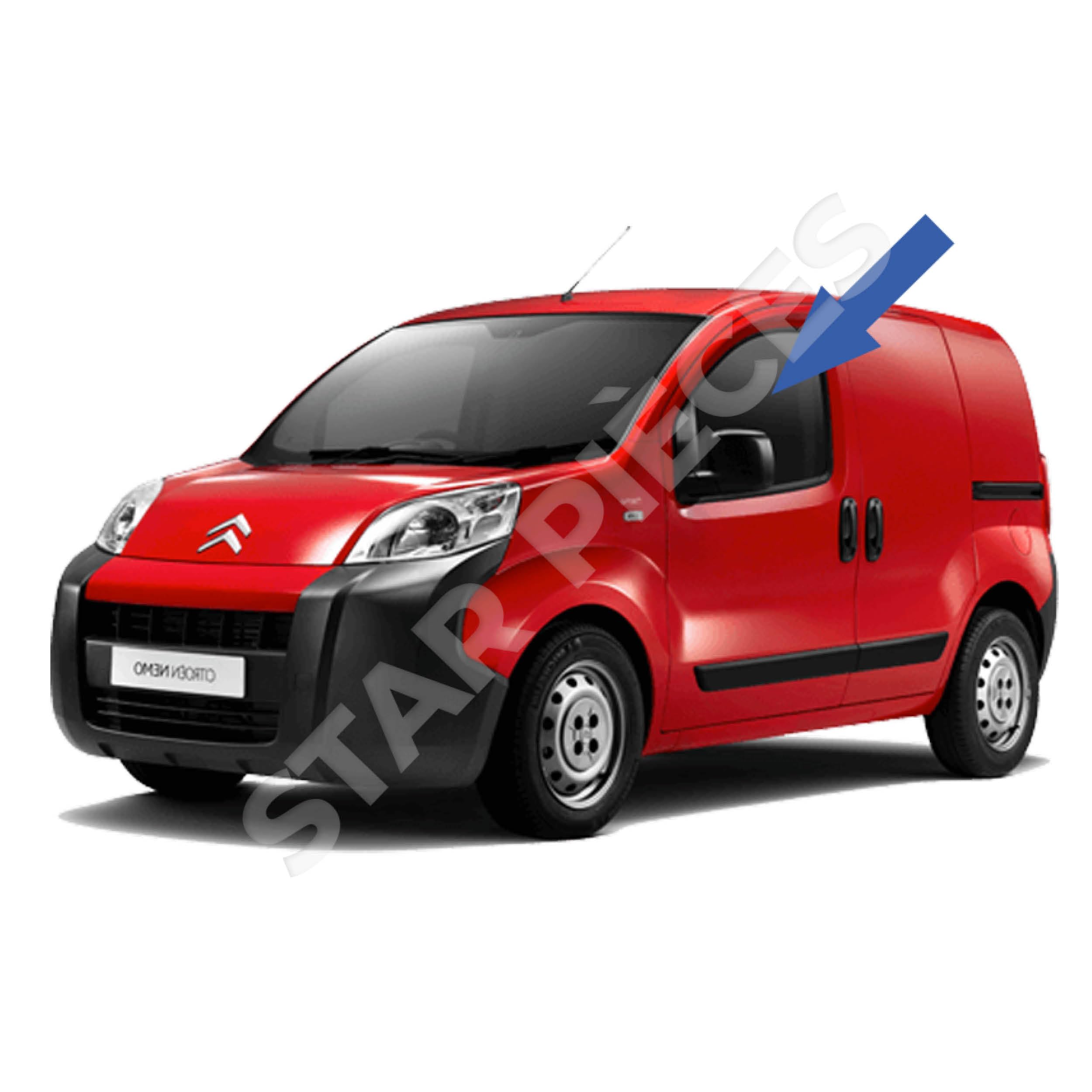 STARKIT PERFORMANCE Elevalunas compatible para Fiorino, Qubo, Bipper, Nemo (desde 2008) DELANTERO IZQUIERDO (conductor) 9221EP, 1368331080, 1354726080