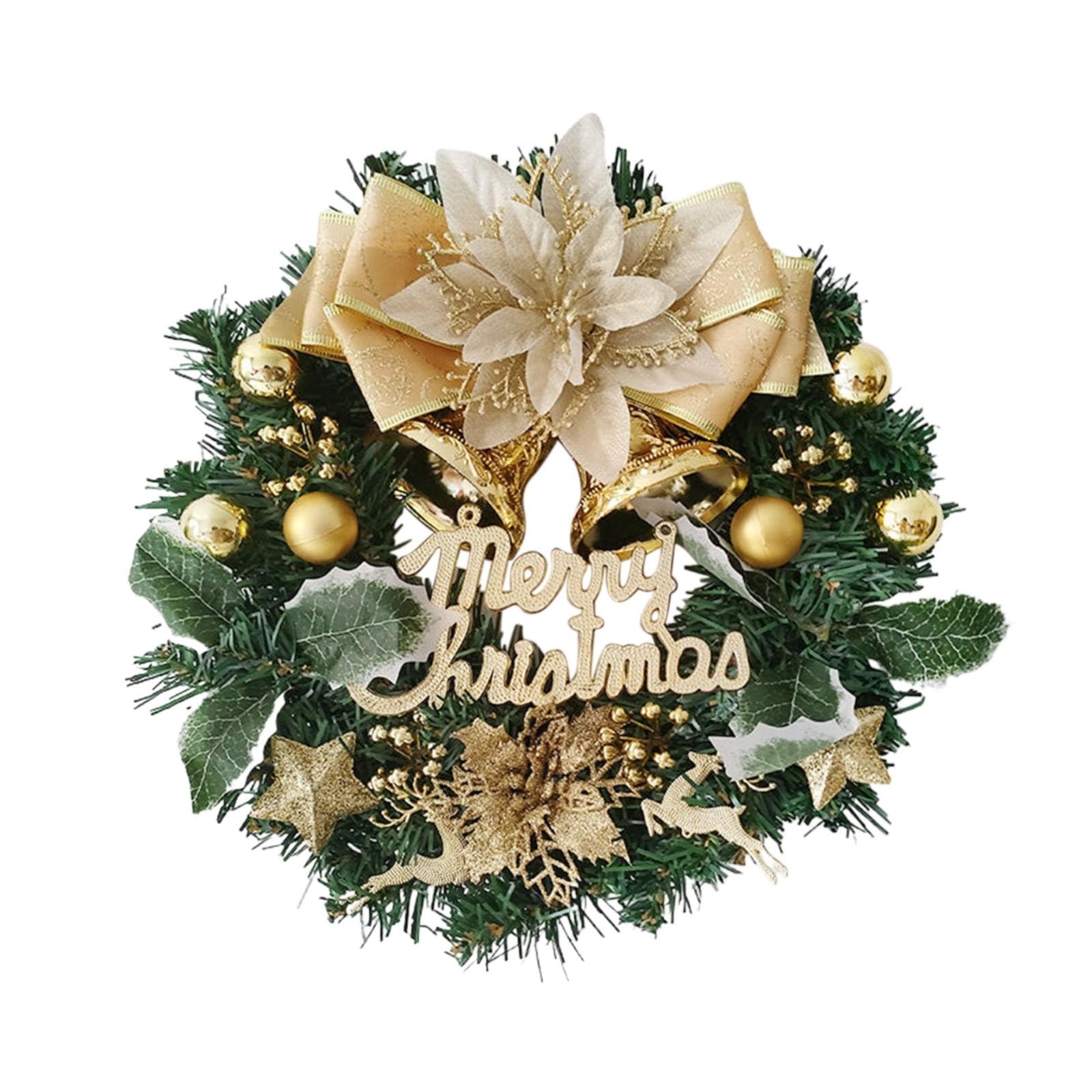 Christmas Decorations Christmas Wreath Decor Handmade Christmas Tree Wreath for Front Door Pine Needles Wreath Kitchen Table Centerpieces Decor Christmas Decorations Window Xmas Decor Gifts
