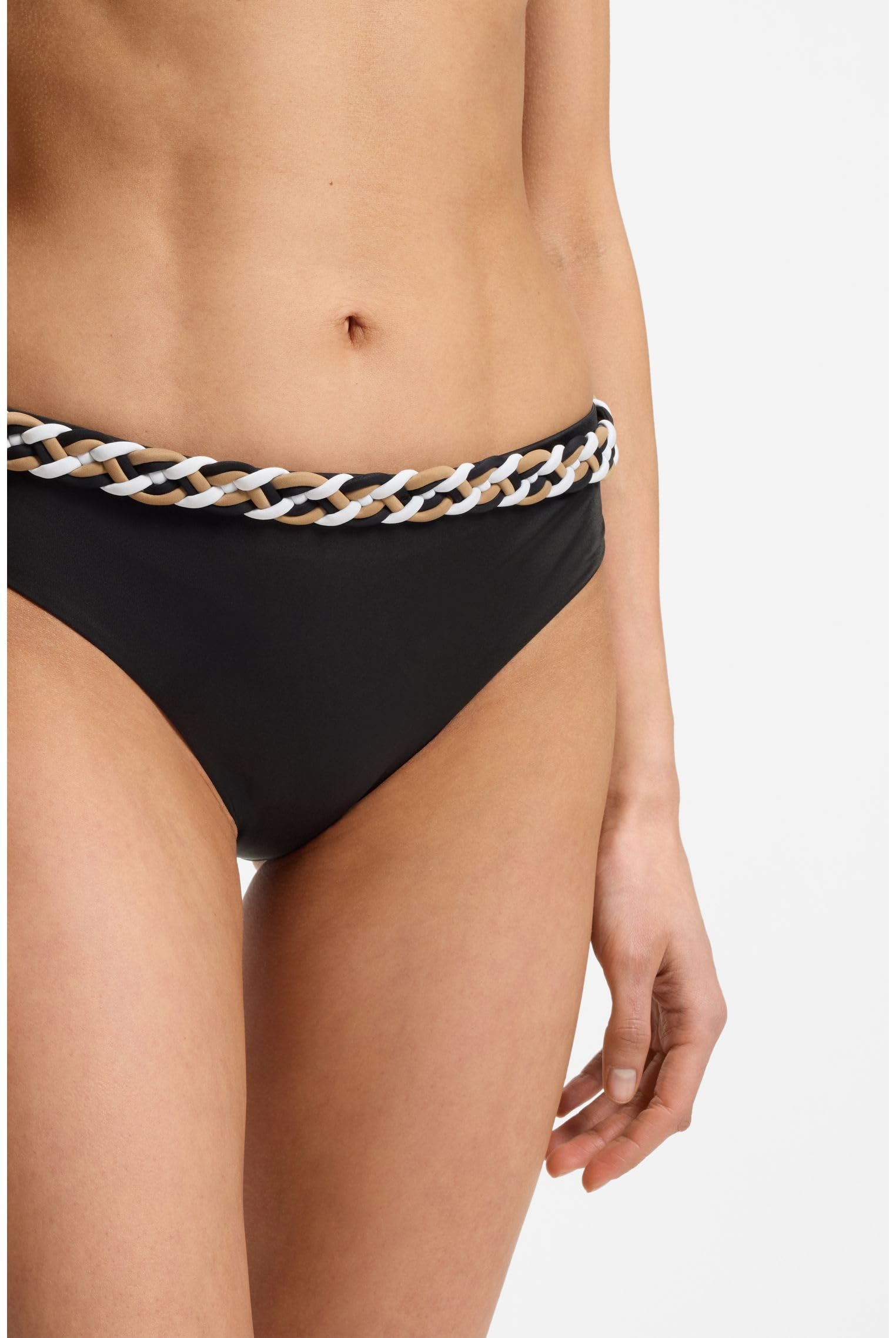 BOSS Higo Braguita Bikini Mujer Cintura Trenzada 50561359
