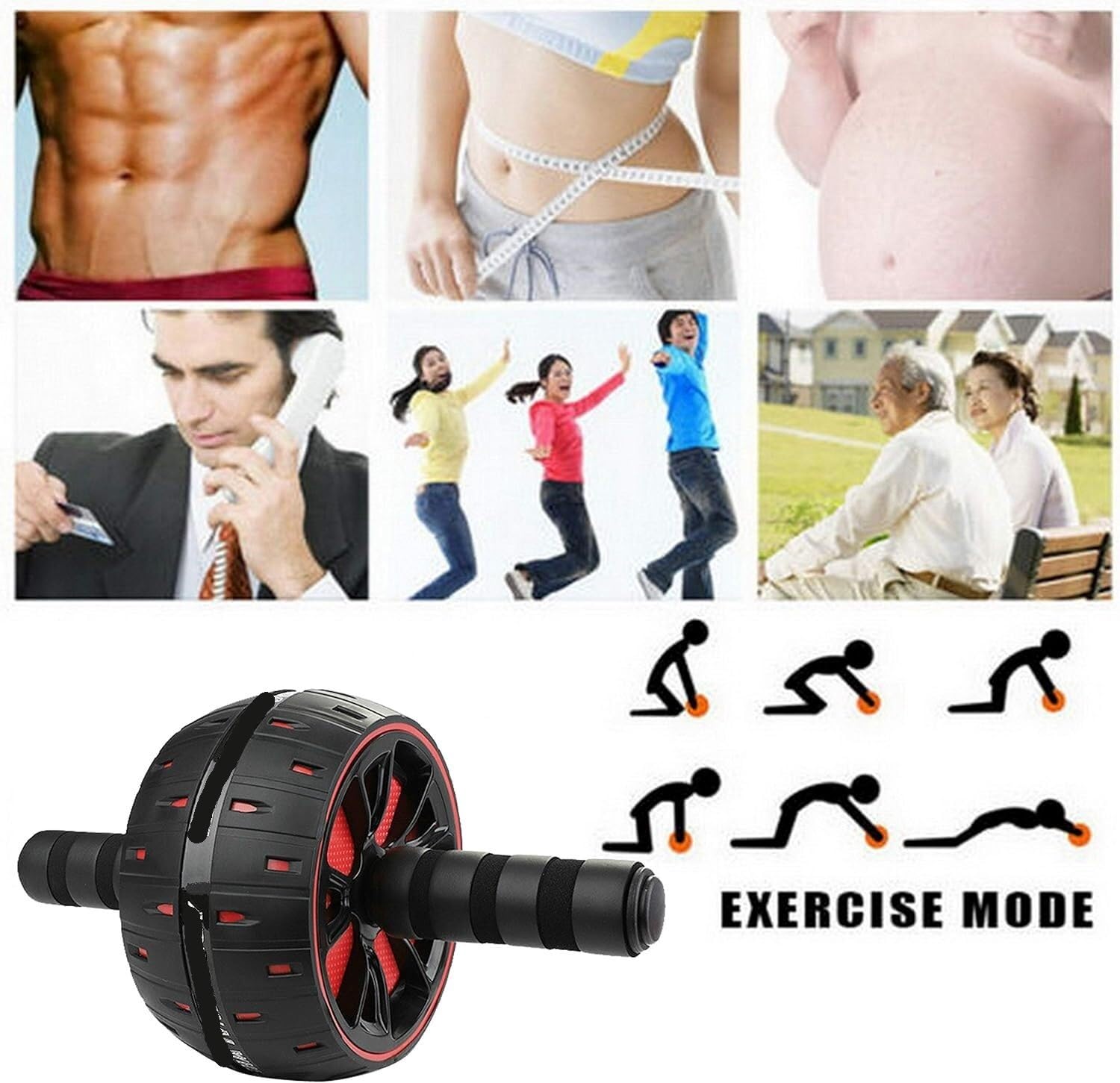 Ab Roller Wheel Sprzęt do ćwiczeń na mięśnie brzucha Koło w domu