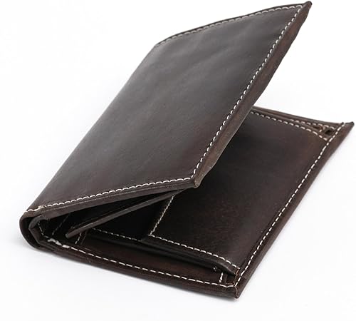 Vista 8 de Style N Craft Slim Bi-fold Hipster Leather Wallet, Full-Grain Leather Wallet