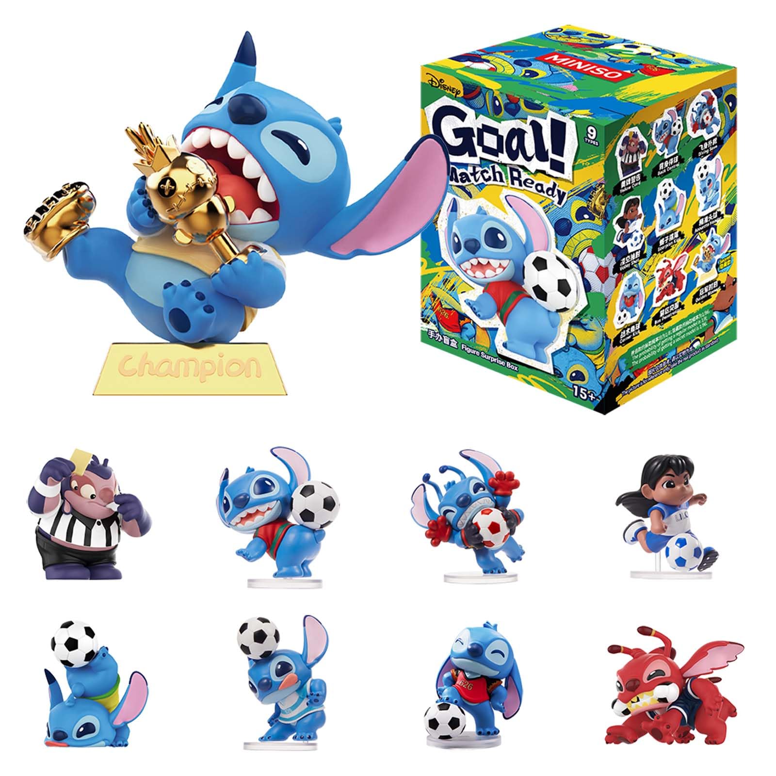 Amazon.co.jp: MINISO ディズニー スティッチゴール! サッカーシリーズ