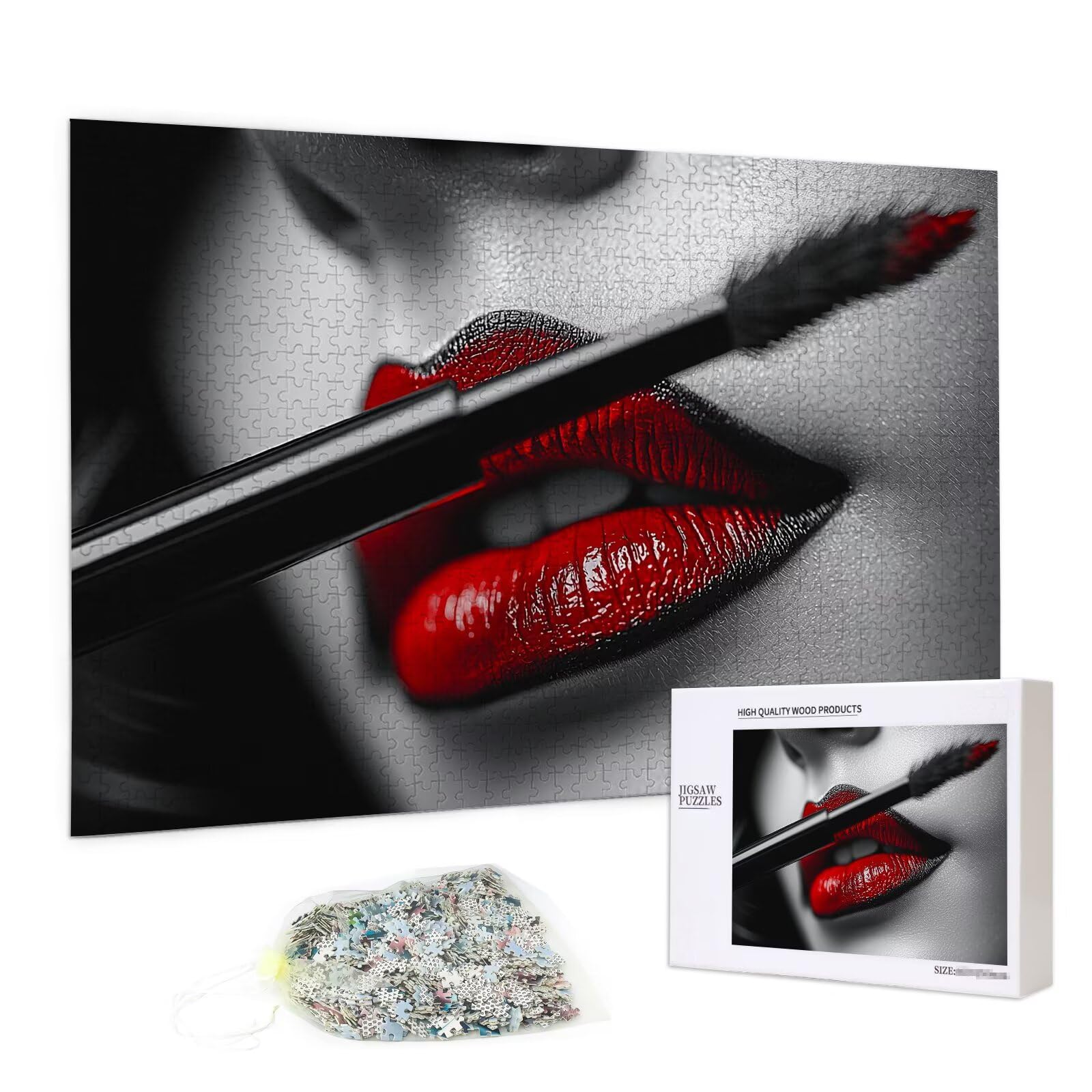 Puzzle 2000 sztuk dla dorosłych, seksowne drewniane puzzle dla dorosłych, trudne drewniane łamigłówki, rodzinne gry edukacyjne, łamigłówki z pudełkiem na prezent do dekoracji domu, prezent dla kobiet