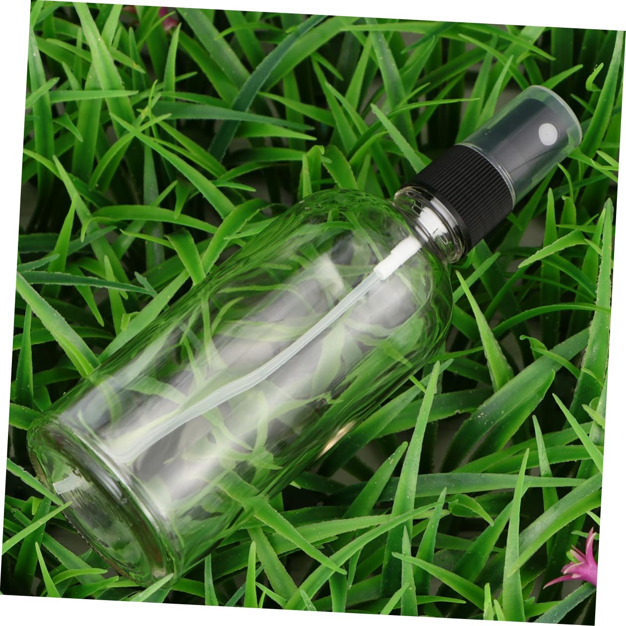 Healvian 6stücke Leere Glas-sprühflasche mit Schwarzem Deckel Kompakt und Leicht für Reisen Camping Wandern und Vielseitige Anwendung mit Gleichmäßigen Sprühnebel