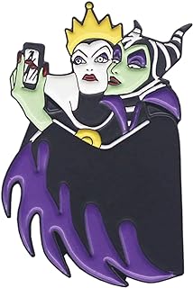 Kawaii Maleficent W/Evil Queen Disney Character Pin Backpack Cute Adorable Movie Dark Cape Selfie