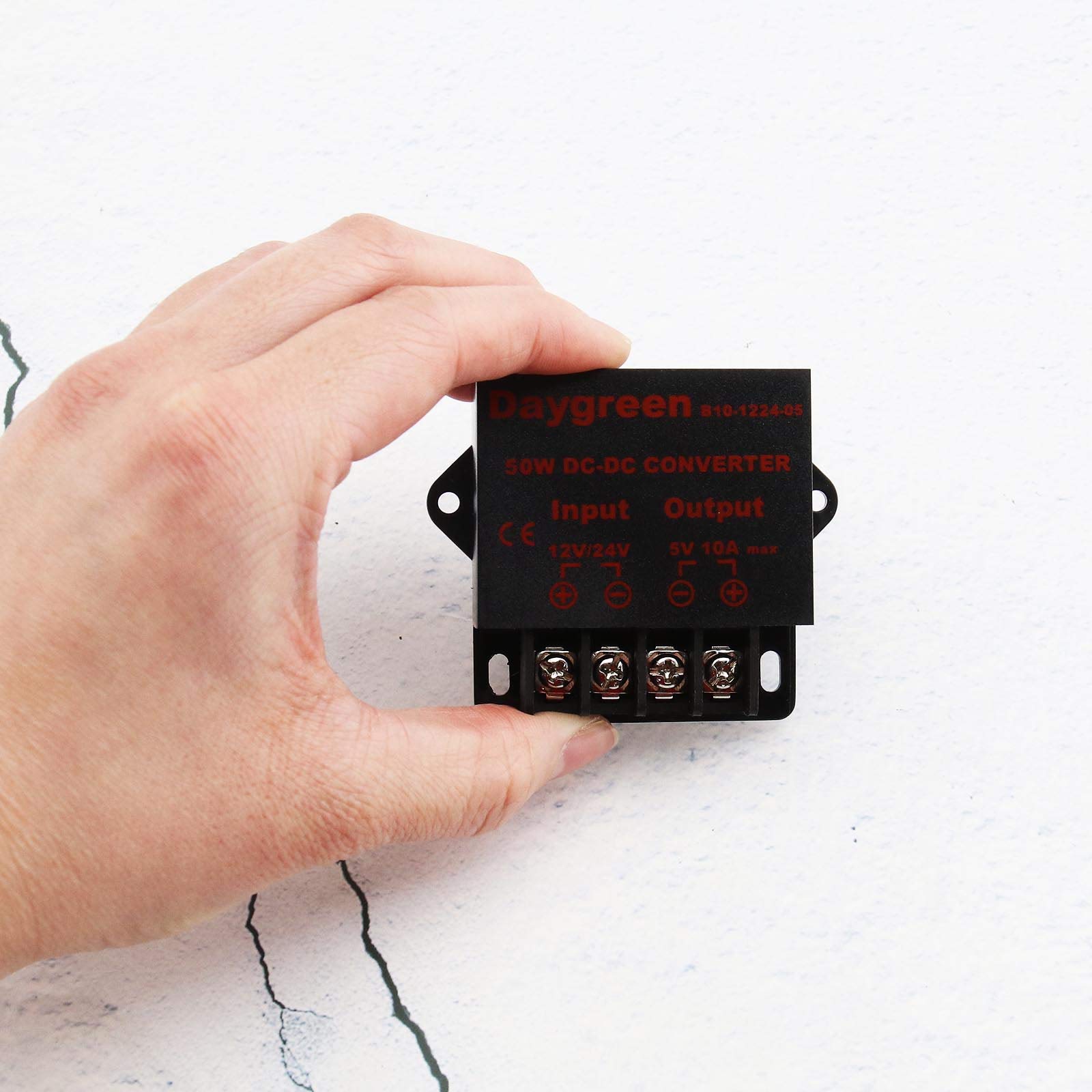 OTOTEC DC-DC Buck-Konverter 12V/24V Auf 5V 10A 50W – 2 Stück, IP68, Wasserdicht, Für LED, Auto & Überwachung