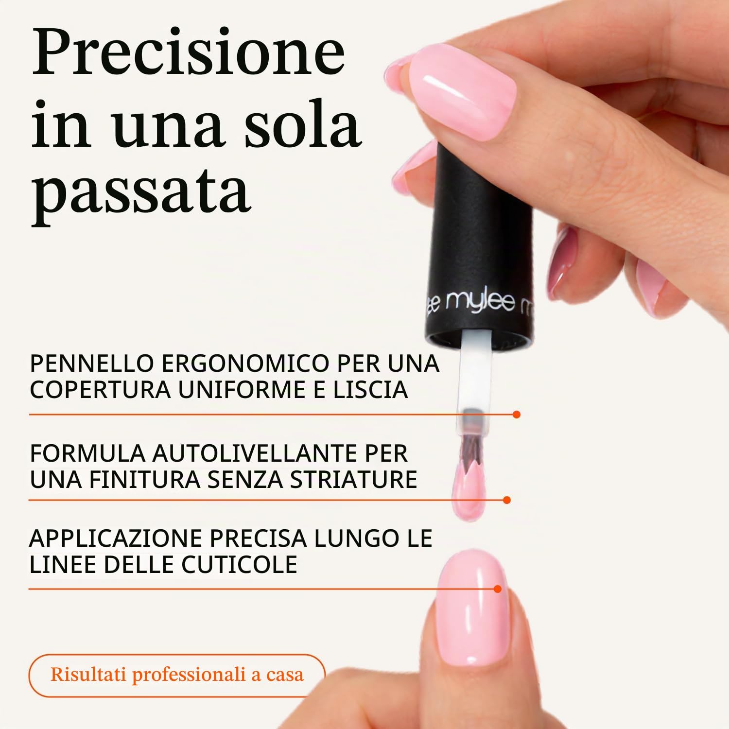 Mylee Smalto Gel Semipermanente 8ml [Californian Love] - UV/LED Nail Art Manicure Pedicure, Lunga Durata, per Uso Professionale e Domestico [Nude Range] - Vegan & Cruelty Free