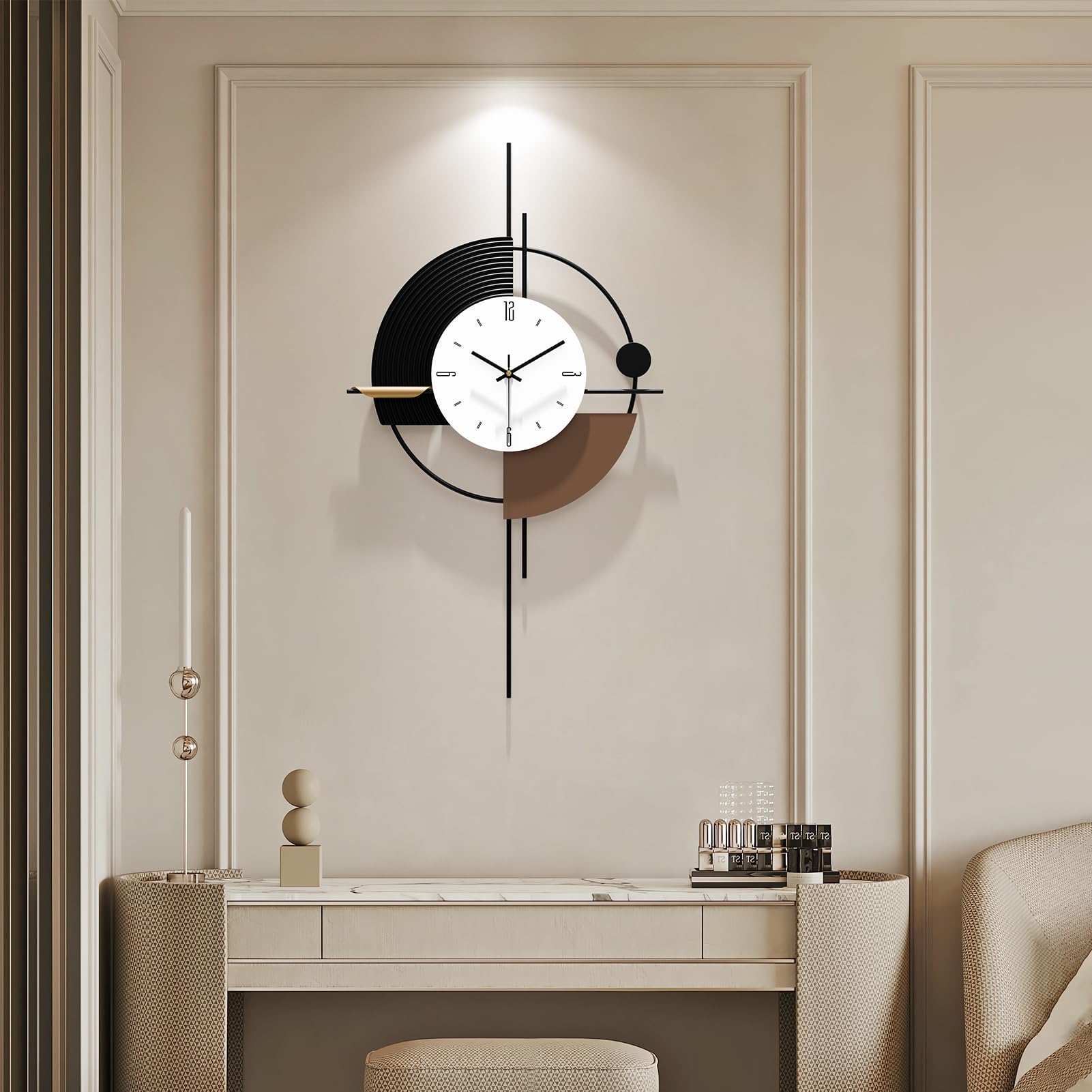 HEBOIX Reloj de pared moderno para sala de estar, reloj de pared ...