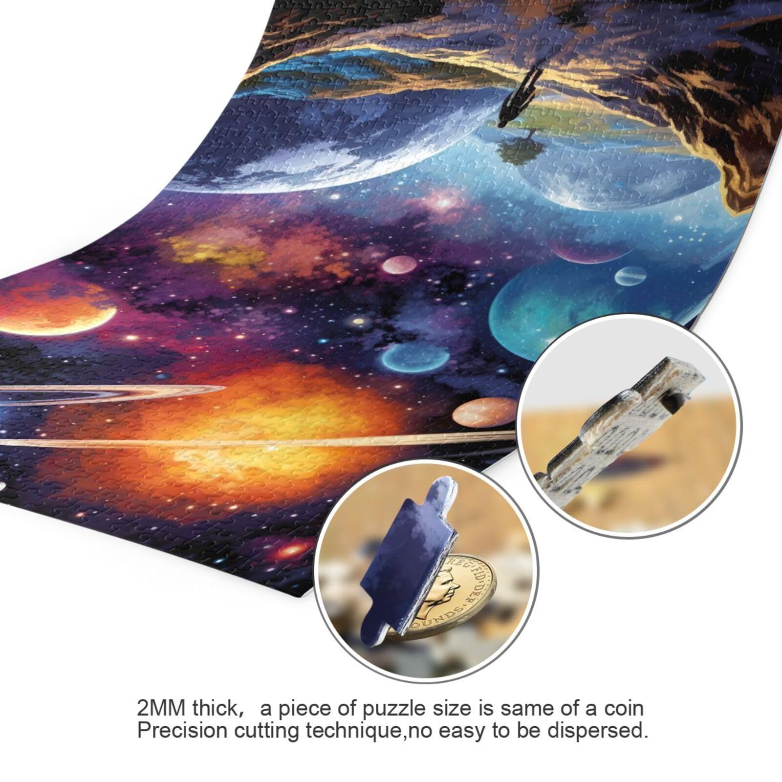 1000-Piece Solar System Jigsaw Puzzle For Adults - Space Planet Wall Art Decor Puzzle
