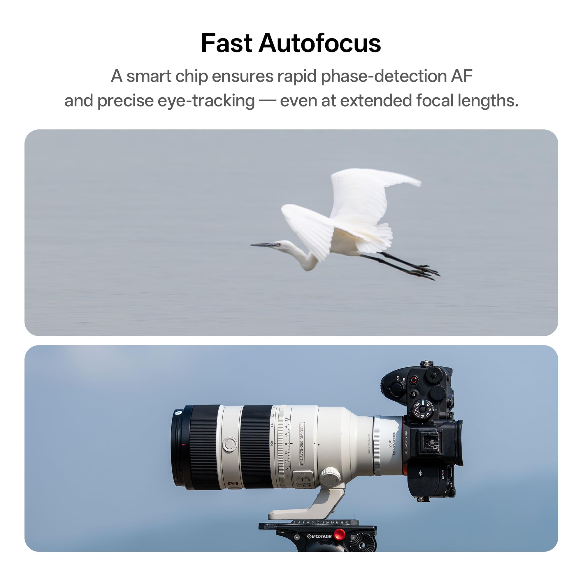 VILTROX TC-2.0X Auto Focus 2.0X Téléconvertisseur pour objectifs Sony FE 70-200gmii 70-200gii 100-400gm 200-600g 400F28gm 300F28gm