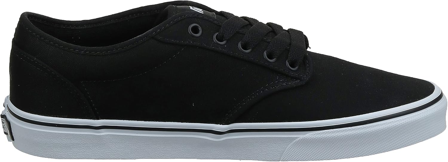 Vans Men's Mn Atwood Sneaker, Black Canvas Black White, 10 UK - Image 9