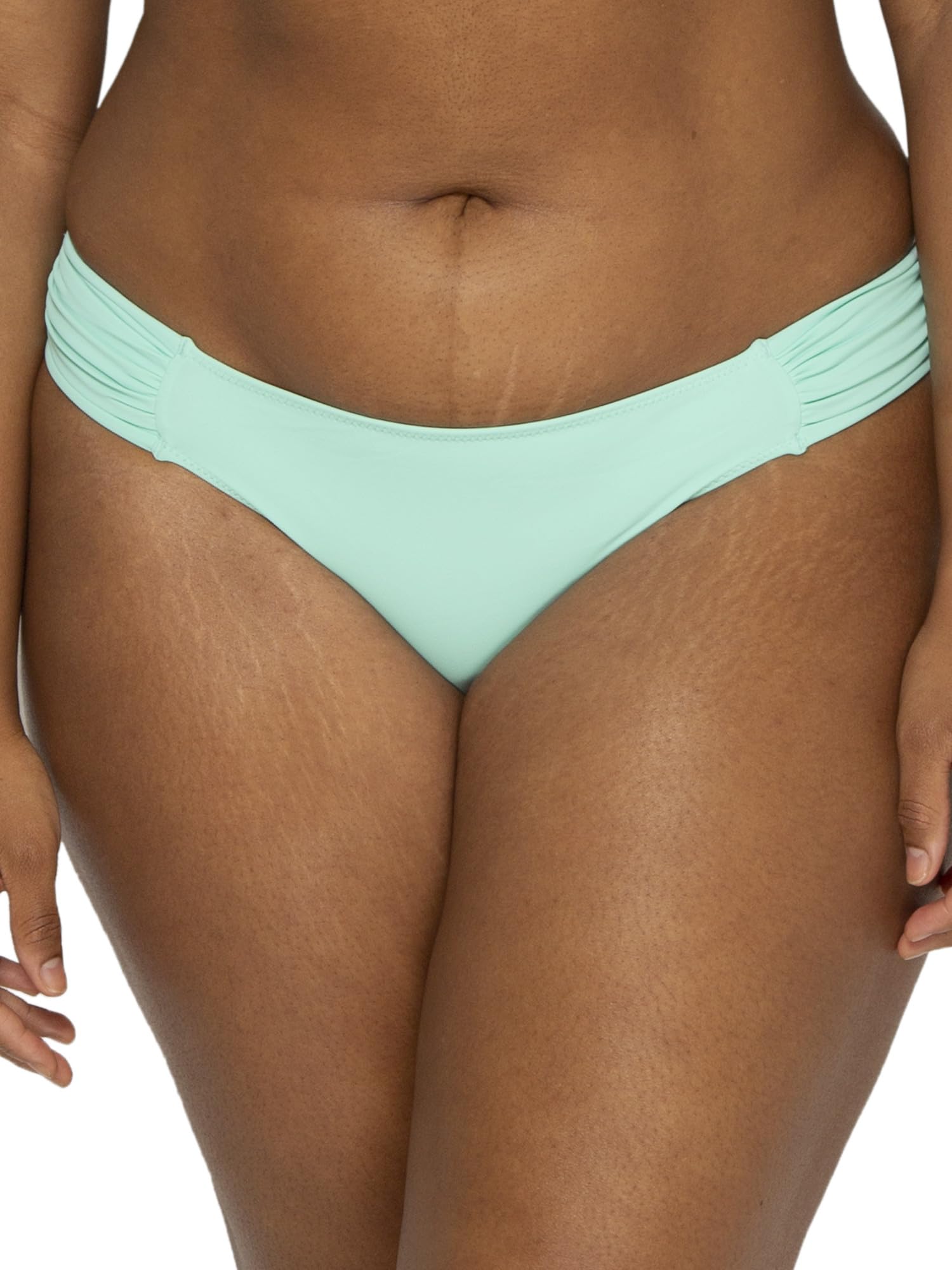 Smart & SexyWomen's Standard Swim Secret Side Ruched Low Rise Bikini Bottoms