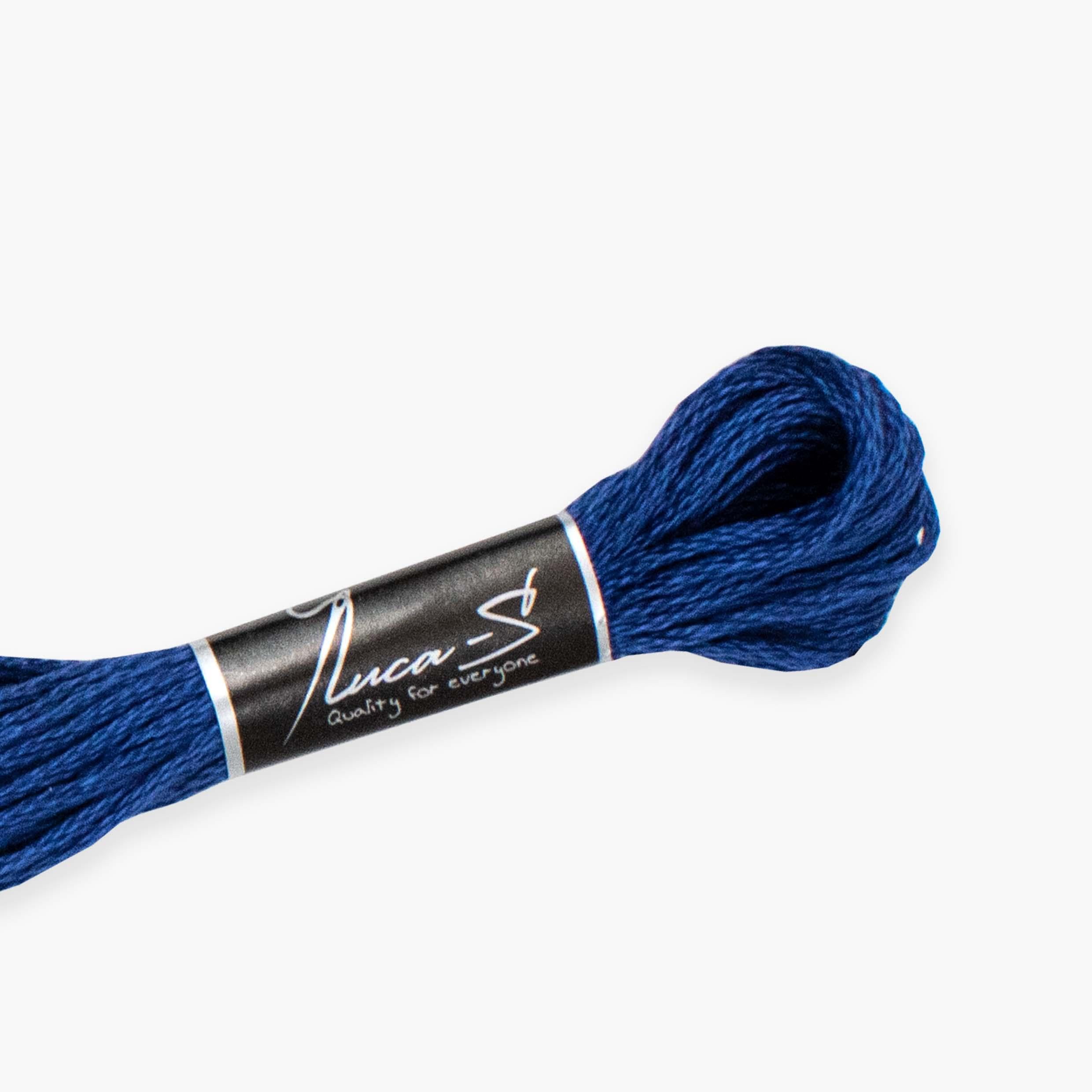Premium Embroidery Thread Luca-S, 100% Giza Cotton, Oeko TEX Certified Stranded Cotton - 187 / DMC 803 / Anchor 148
