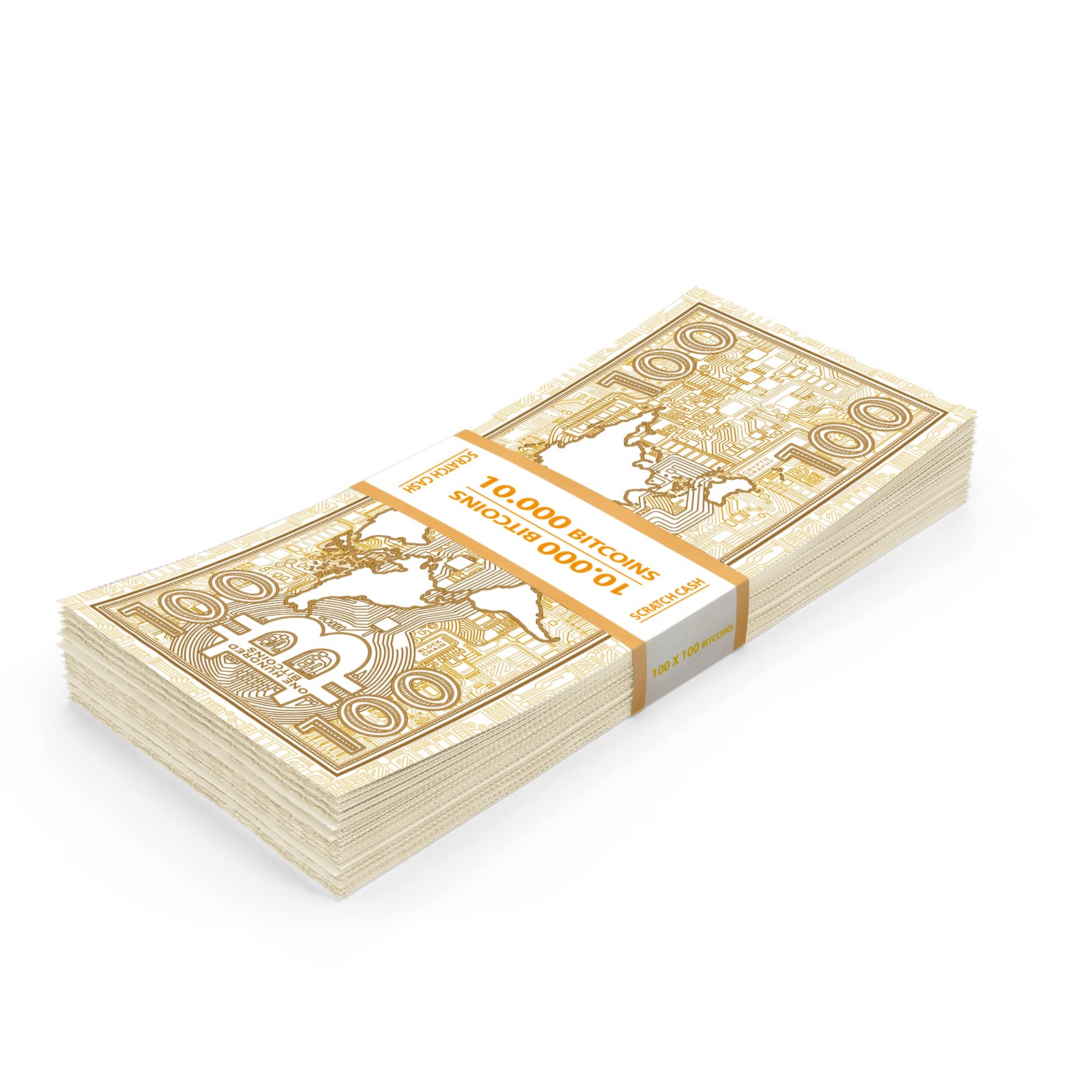 Bitcoin Scratch Cash 100 x 100 BTC Money to Play - Absolute New :  Amazon.com.be: Toys