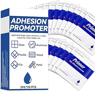 20 Pcs Adhesion Promoter, High Performance Adhesion Promoter for Plastic, Metal and Painted Surfaces, Bonding Enhancer of Acrylic Double Sided Mounting Tape and Automotive Molding Tape