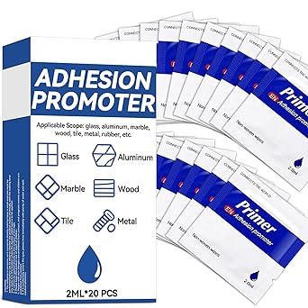 20 Pcs Adhesion Promoter, High Performance Adhesion Promoter for Plastic, Metal and Painted Surfaces, Bonding Enhancer of Acrylic Double Sided Mounting Tape and Automotive Molding Tape