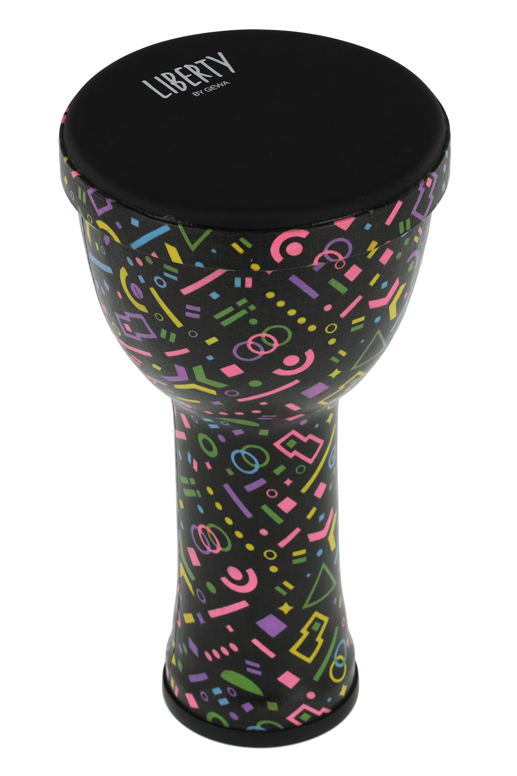 GEWA Liberty Djembé Nestable - Diametro: 8" (20,3 cm) - Altezza: 16,5" (41,2 cm) - Motivo: Crazy Neon
