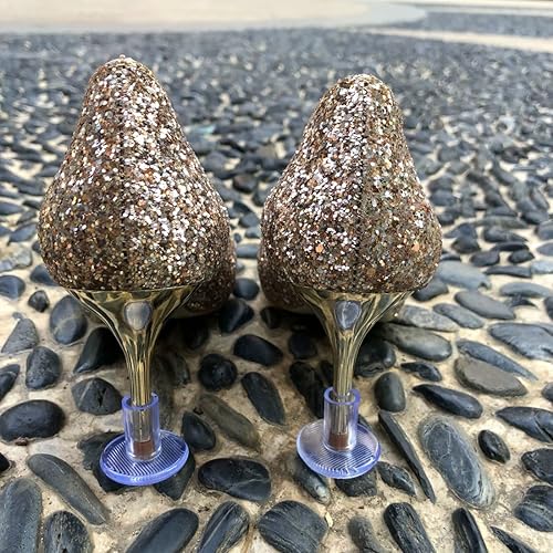 Miniatura 6 de Protectores de tacón alto para caminar sobre césped y suelos irregulares, tapones de fregadero de tacón transparente para mujer, zapatos de boda,