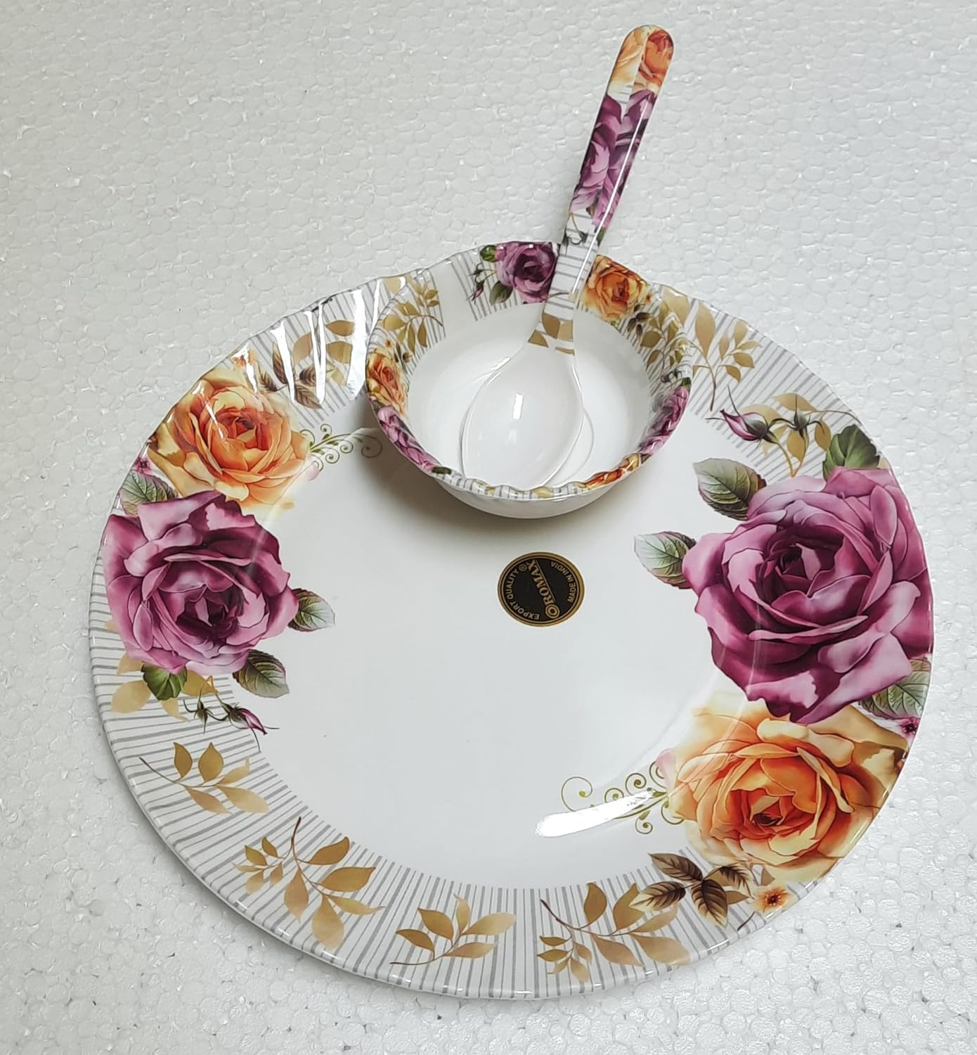 OROMAX Zikra Melamine Dinner | Set of 84pcs. : Amazon.in: Home