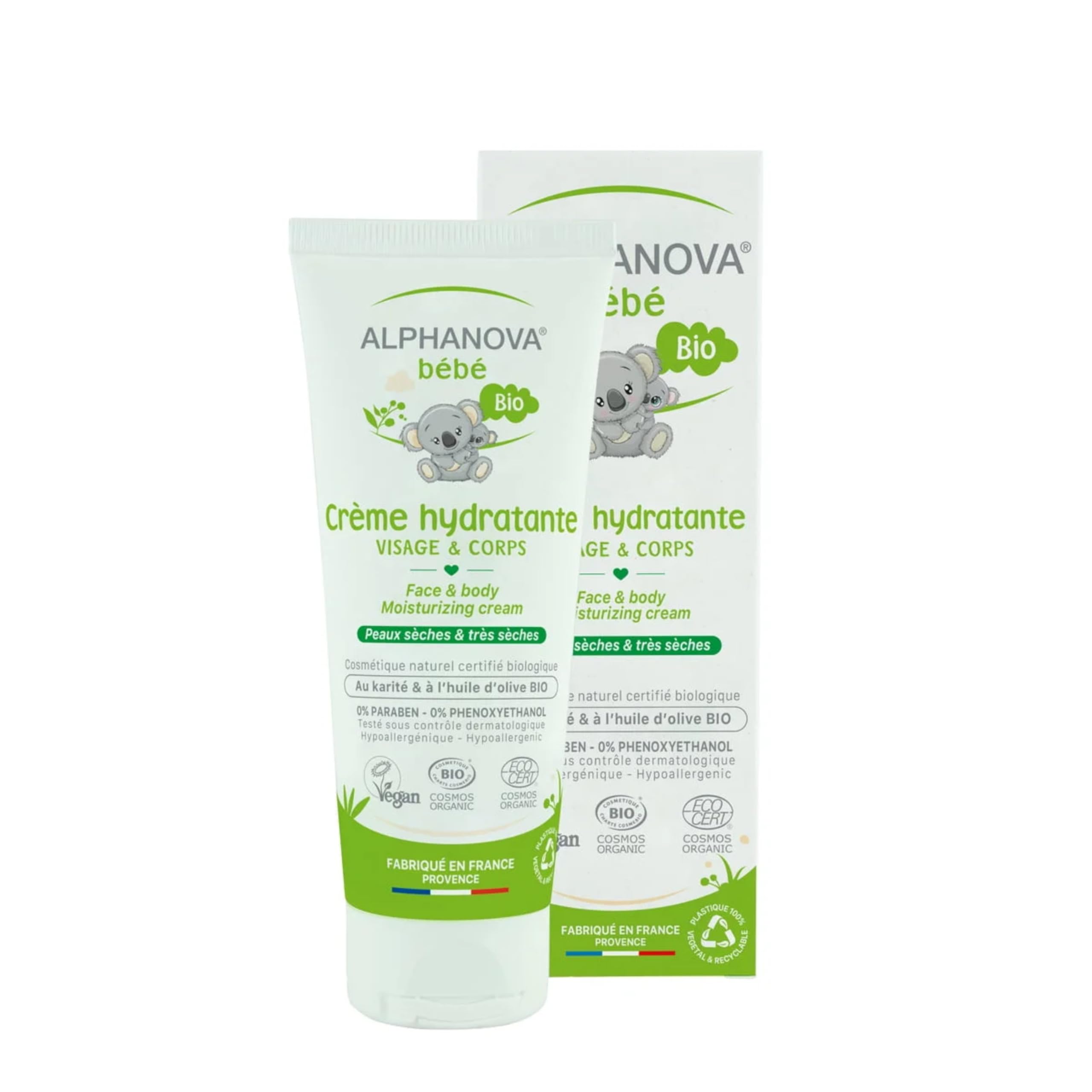 Alphanova Baby Organic Moisturizing Cream 75ml, 75 ml (Pack of 1)