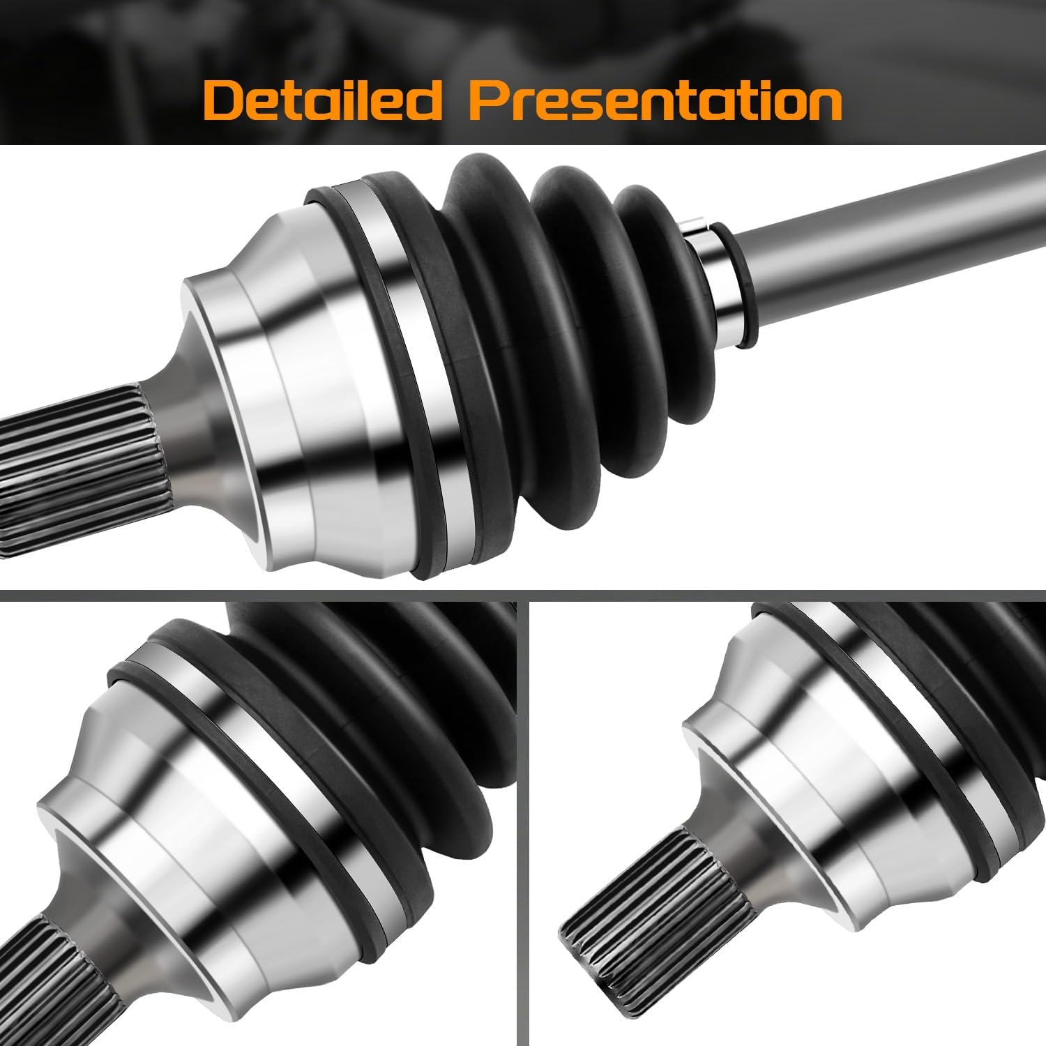 2PCS Front CV Axle Shaft Assembly Compatible for Mercedes-Benz C300 2008-2015 V6, C350 2013-2015 V6 3.5L, E400 2015 V6 3.0L Coupe - Driver and Passenger Side