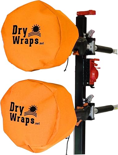 Cubierta impermeable para recortadora - DRYWRAPS (paquete de 3) - Bordeadora, sierra de poste, para STIHL Echo Husqvarna (naranja)