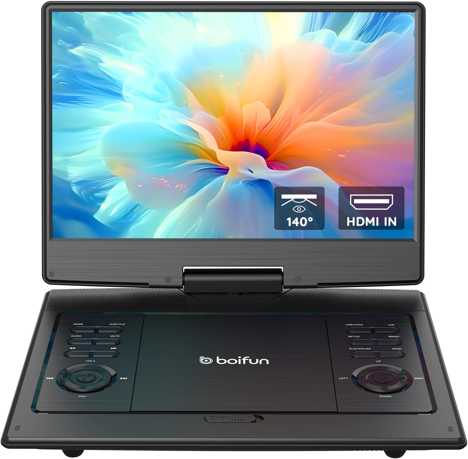 BOIFUN 14.8" Portable DVD Player with 13.3" HD Screen