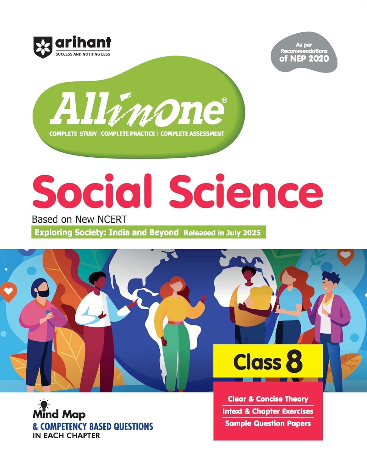 All In One Social Science (EXPLORING SOCIETY AND BEYOND)Class 8 Based On Latest NCRT Book For CBSE Exams 2026|