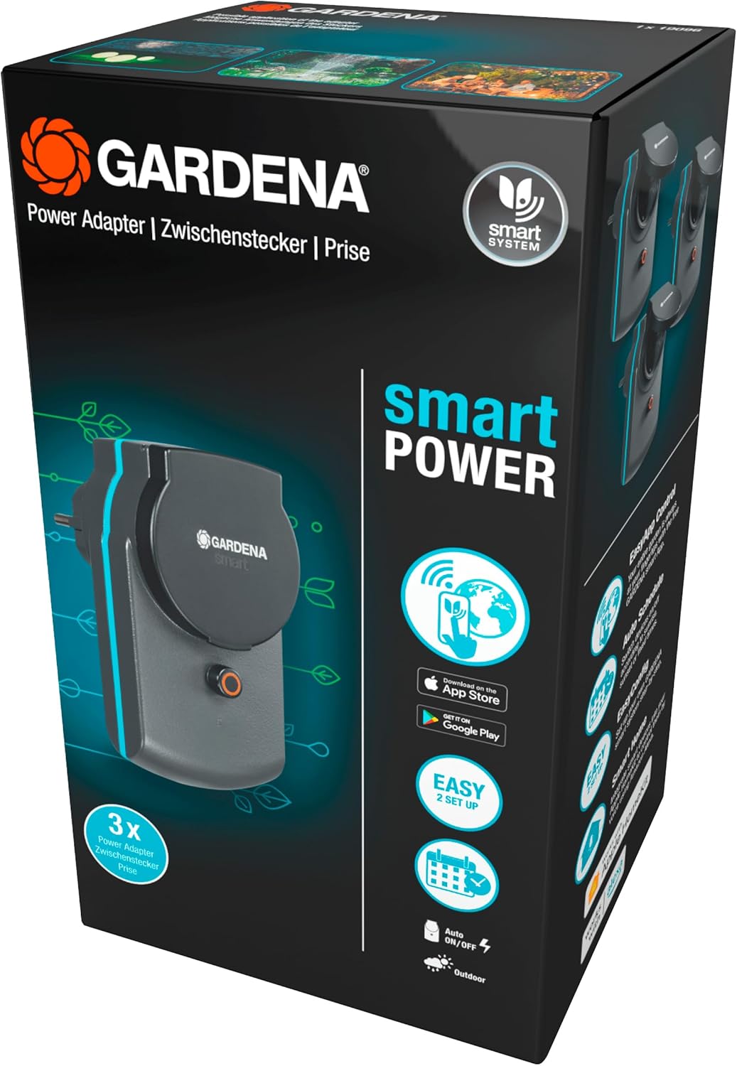 Gardena Smart Power Adapter Plug Set packaging