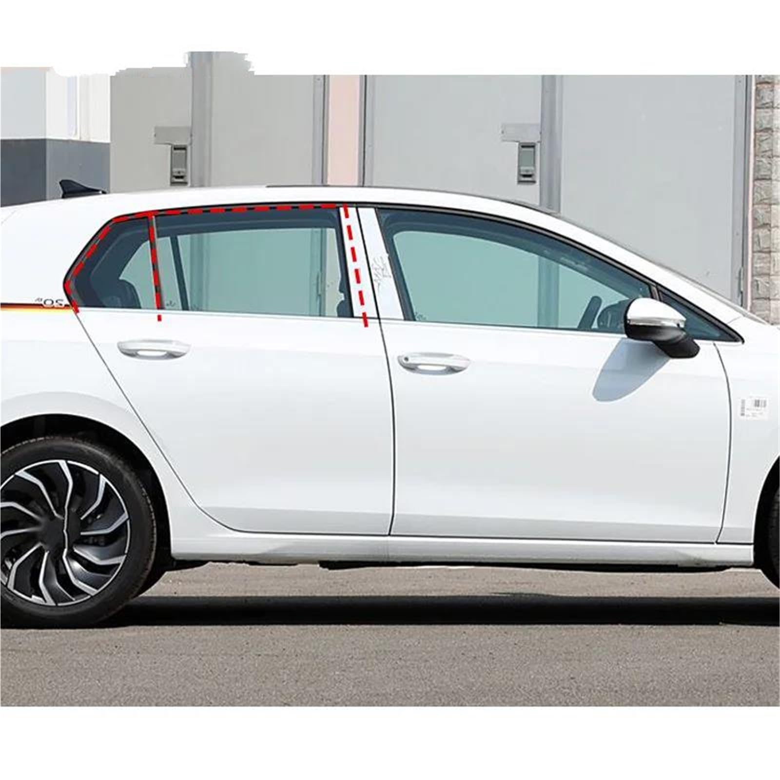 Guarnizione in Gomma Finestra Per Canale In Vetro Per Vw Per Golf 6 7 8 Guarnizione Guida Canale Striscia Di Tenuta In Accessori Per Auto Sigillata Guarnizione(C,Posteriore destro)