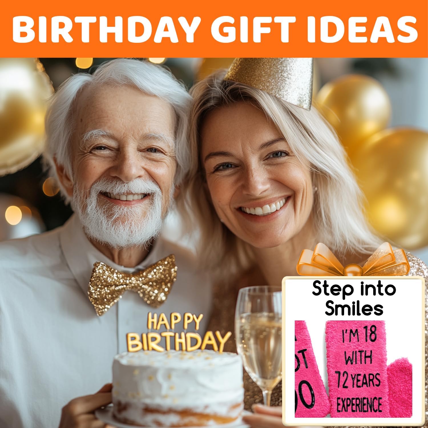 HAPPYPOP 90th Birthday Gifts for Women - 90 Year Old Lady Birthday Socks Ideas - Image 3