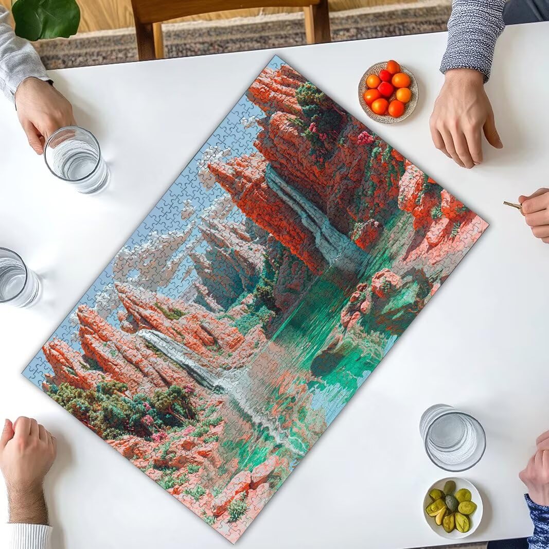 Puzzle 1000 Pezzi, Puzzle Lago, Misura: 70x50cm, Regalo Donna/Uomo -8523