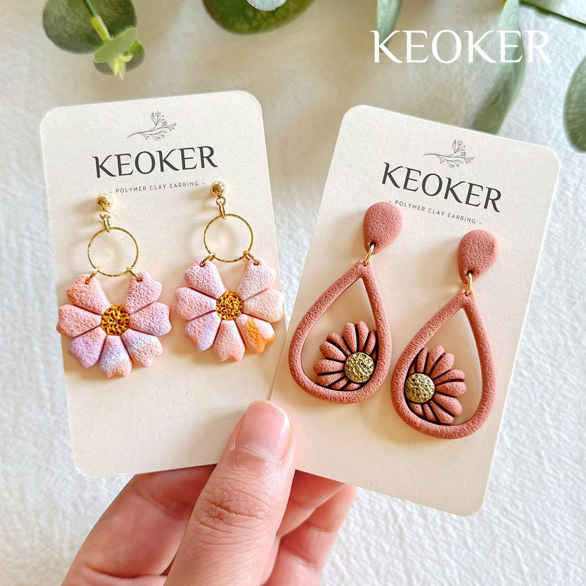 KEOKER Polymer Clay Texture Roller, Polymer Clay Roller for Making Earrings, Like Polymer Clay Texture Sheets, Great Work with Polymer Clay Cutters (Sandpaper Texture) - Image 3