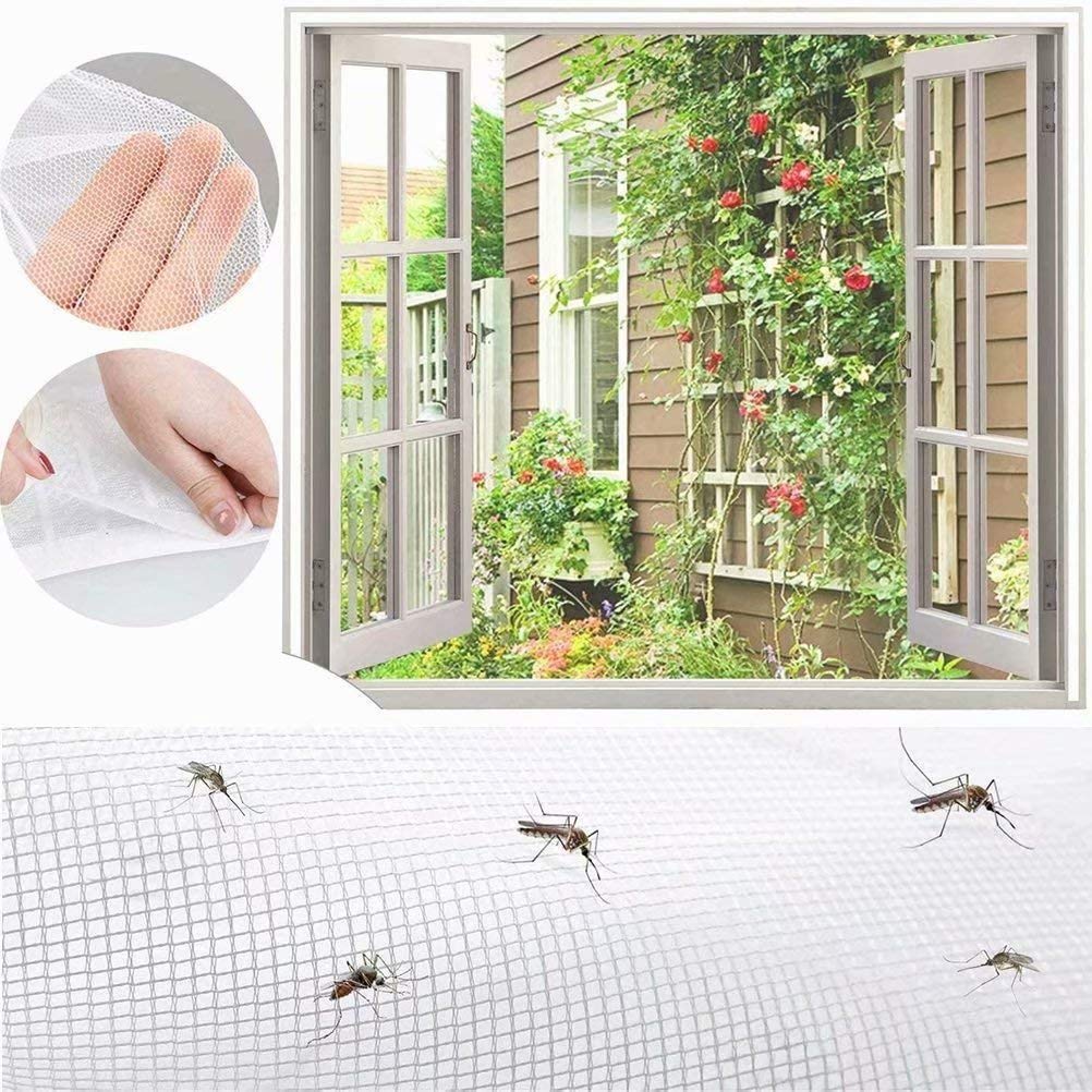 CHENG Moustiquaire Rideau 80x100cm, Rideau magnétique pour Portes, aimants Ultra Seal Anti Insecte Mouche Moustique, pour Fenetre Coulissante Baie Vitree - Beige