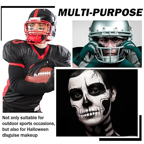 Miniatura 5 de CAHIUYOA 3 unidades de palo negro para ojos deportivos, fútbol, béisbol, sóftbol, pintura corporal para atletas, deportes, payaso, maquillaje,