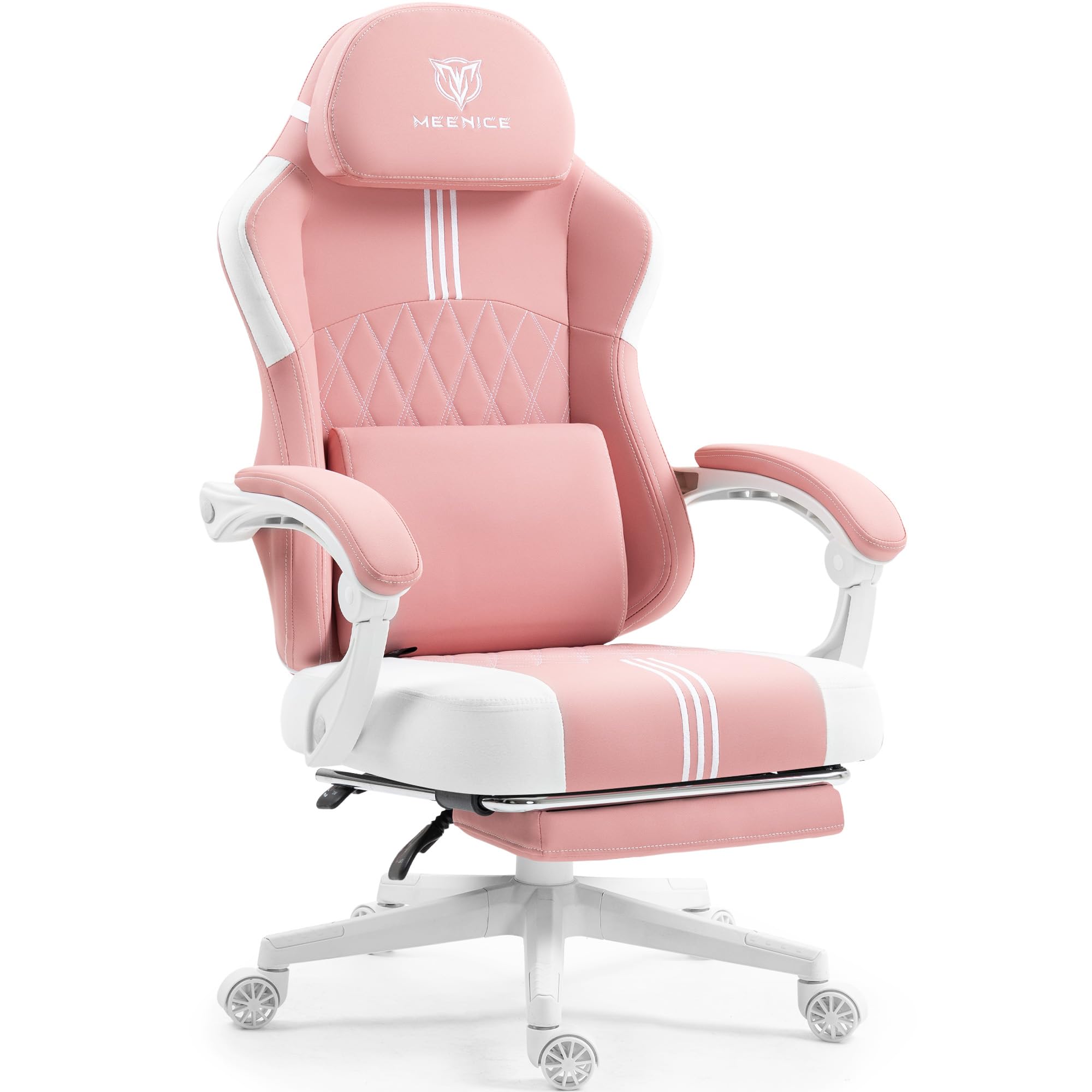 Ergonomische gamestoel met voetensteun en verstelbare zithoogte Ergonomische gamestoel met voetensteun en verstelbare zithoogte