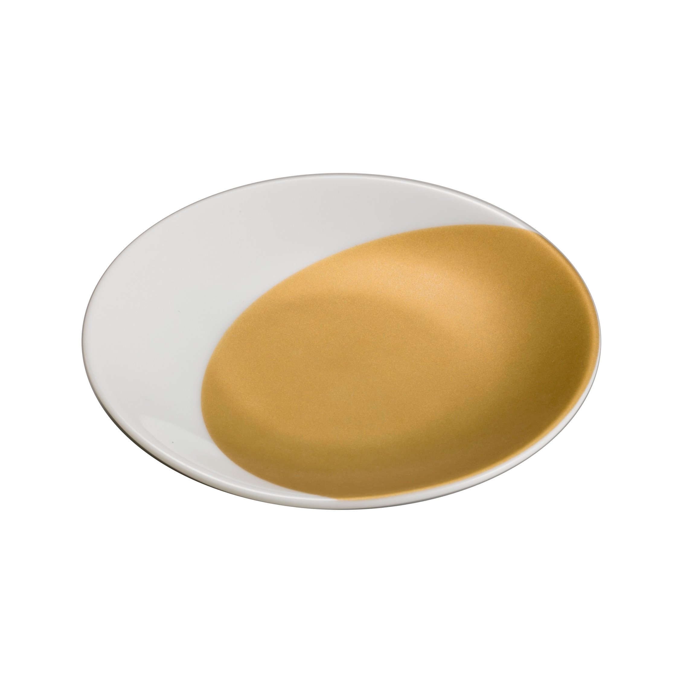 Amazon.co.jp: 箔一 小皿 ホワイト 95×95×15mm 金の豆皿 銀の豆皿 金