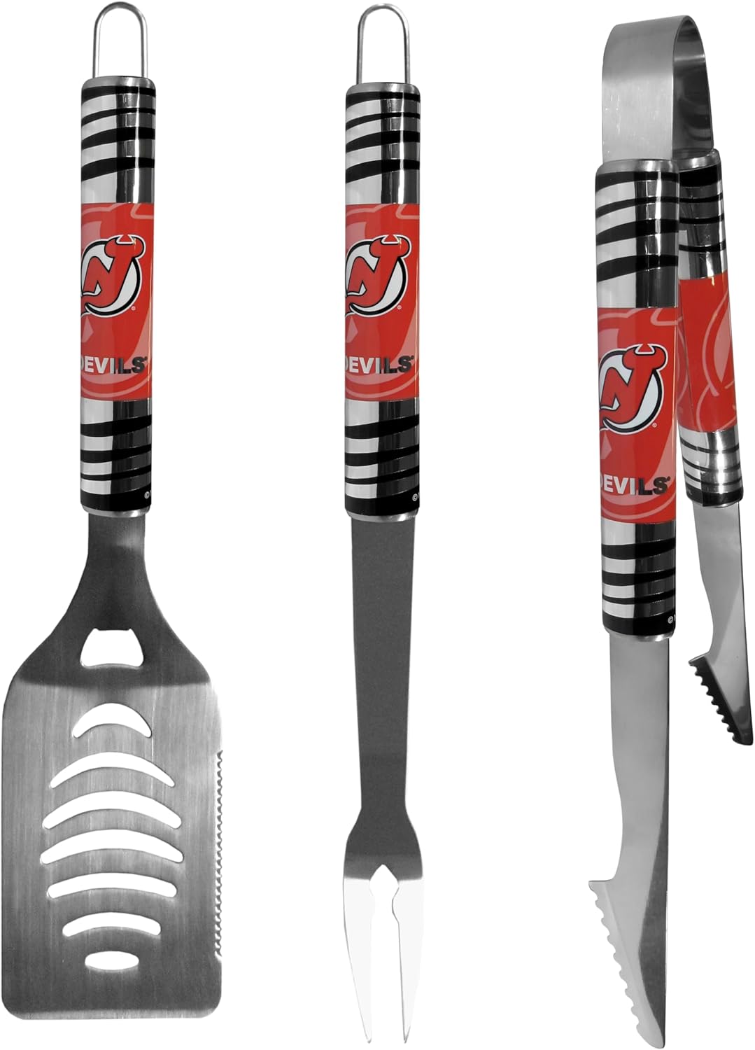 Siskiyou Sports NHL New Jersey Devils 3 pc Tailgater BBQ Tools, One Size, Team Colors