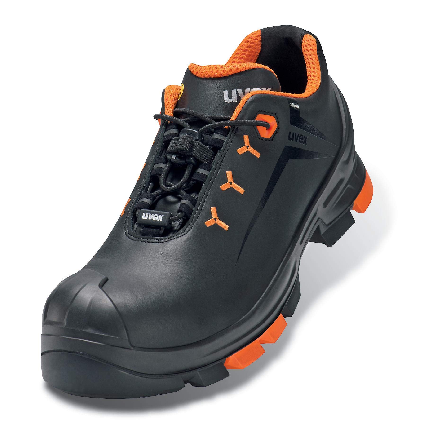 Uvex 2 Arbeitsschuhe - Sicherheitsschuhe S3 SRC ESD - Orange-Schwarz - Weite 12 / Weit - GR, Größe:50