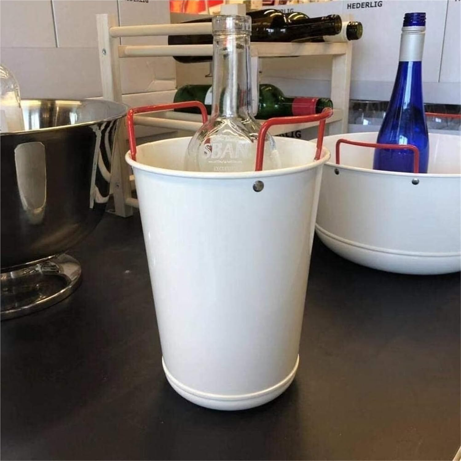 Ice Buckets for Parties, Wine Ice Bucket with Stand Stainless Steel 5L Standing