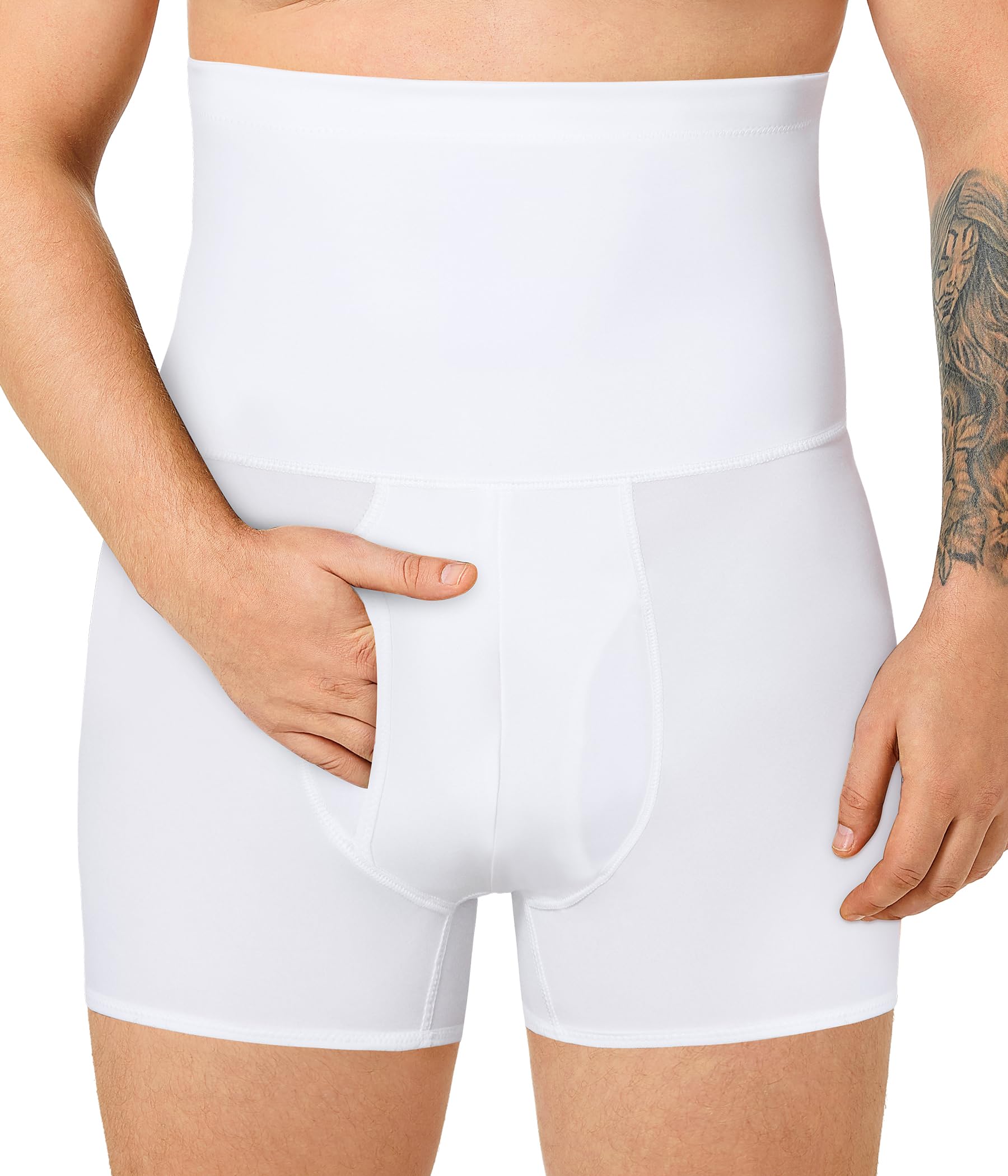 TAILONG Mens Shapewear Tummy Control - Compression Shorts Slimming Body Shaper Boxer Briefs Underwear
