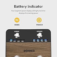 Vista 2 de Donner Pedal de giro de página inalámbrico Teleprompter App Control Pedal de pie para tabletas teléfonos recargables
